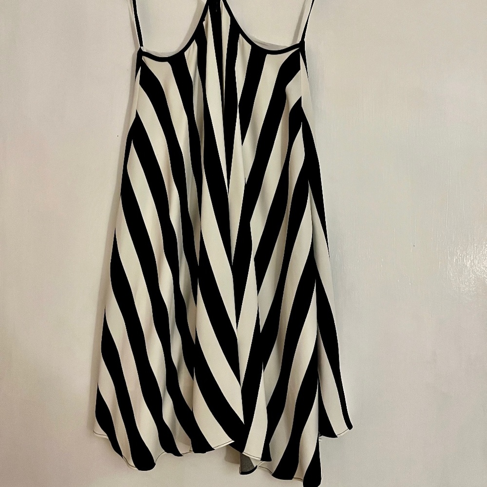 Milly Minis Black & White Stripe Dress Size 14 (girls)